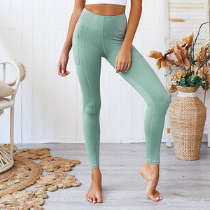 Pocket-High waist leggings - YOGA HOME