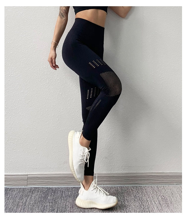 High Waist Diamond Leggings - YOGA HOME