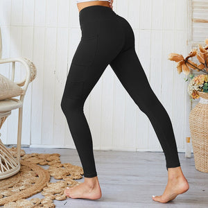 Pocket-High waist leggings - YOGA HOME